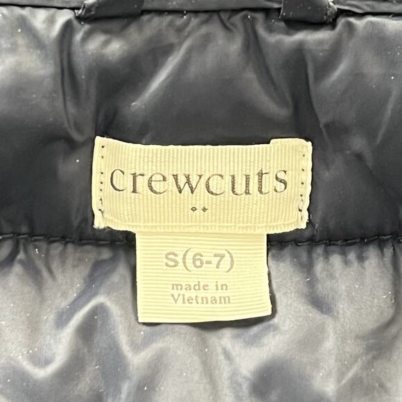 J. Crew Crewcuts Boy Navy Blue Lightweight Packable Puffer Jacket CB277 S 6-7 - Picture 6 of 11